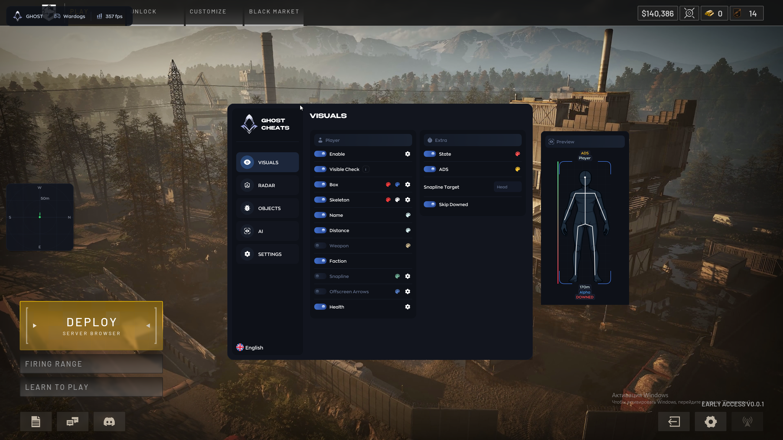 Ghost WARDOGS — a private cheat with ESP | Ghost